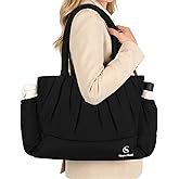 Work Tote Bag for Women, Lightweight Tote bags with Cup Holder & 15.6Inch Laptop Compartment for Travel, Teacher.