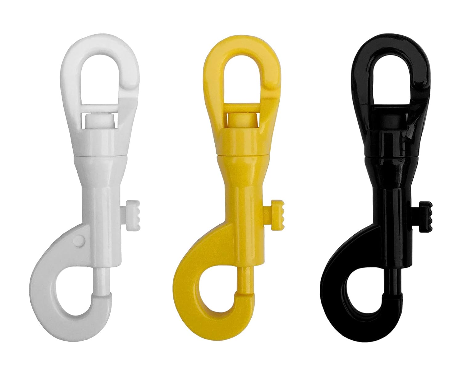 Spring Loaded Plastic Clip, Plastic SNAP, 2PCS Set (Yellow), CROWD CONTROL CENTER