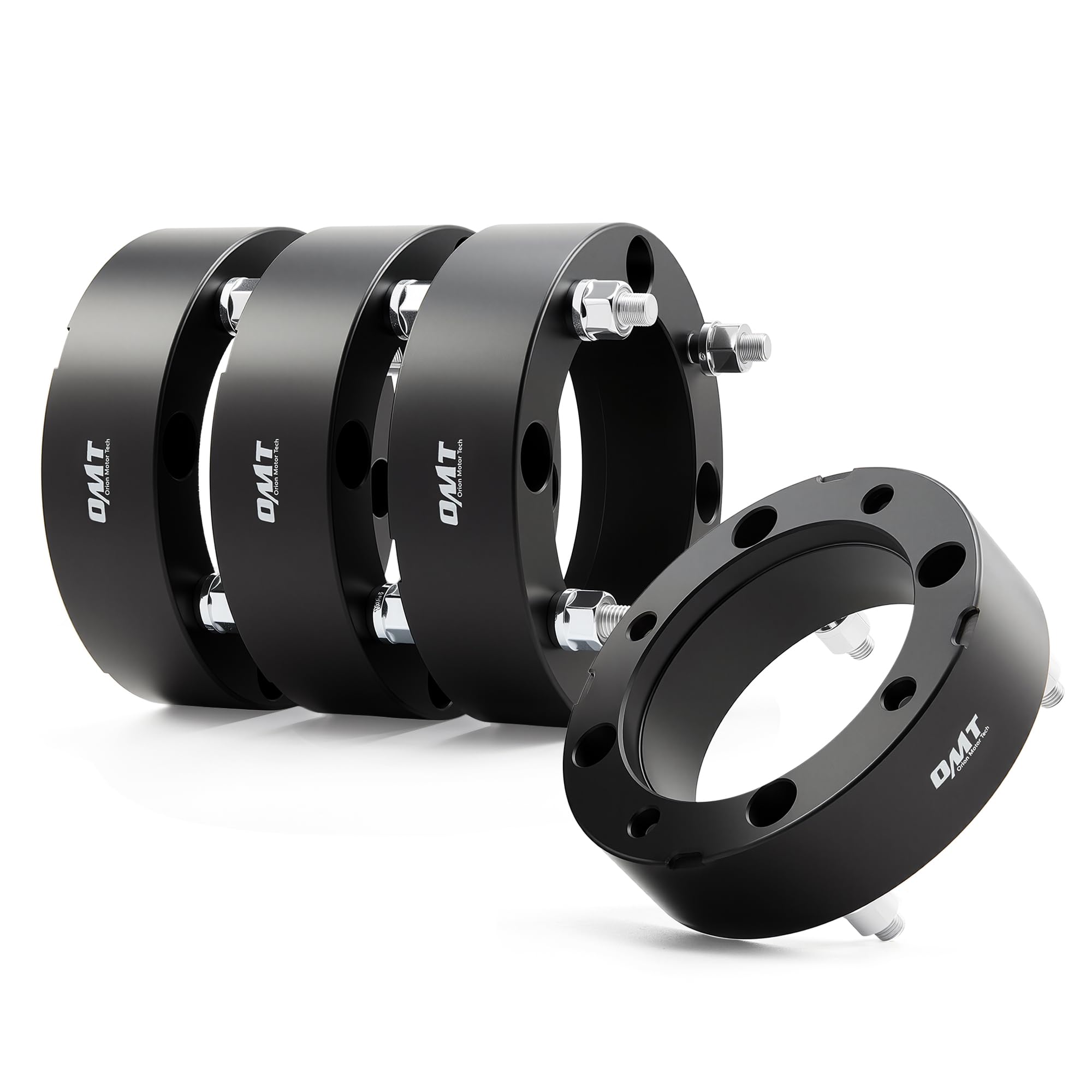 Photo 1 of Orion Motor Tech 4x156 ATV Wheel Spacers 2 inch Black Wheel Spacer Kit Compatible with Polaris Ranger Polaris RZR XP 1000 Polaris RZR, 50mm Wheel Spacer Kit with 12x1.5 Studs, Set of 4