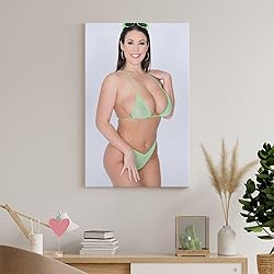 HBHCLXN Angela White Bikini Sexy Poster Hot Girl