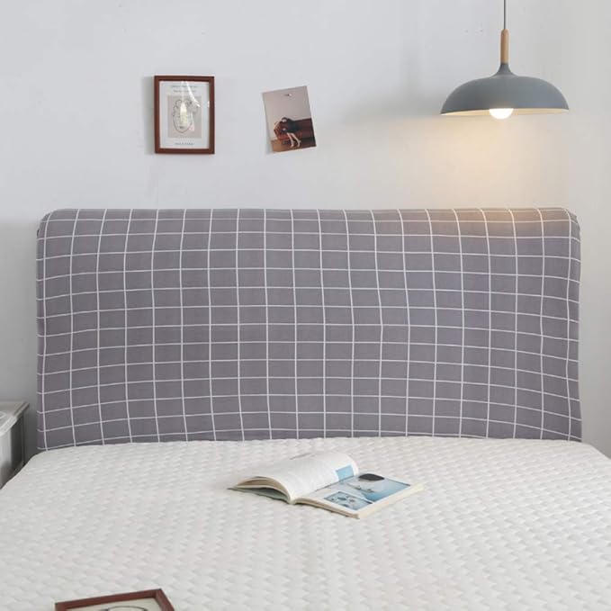 Nordic Bed Headboard Cover, Stretch Bed Headboard Slipcover Fabric