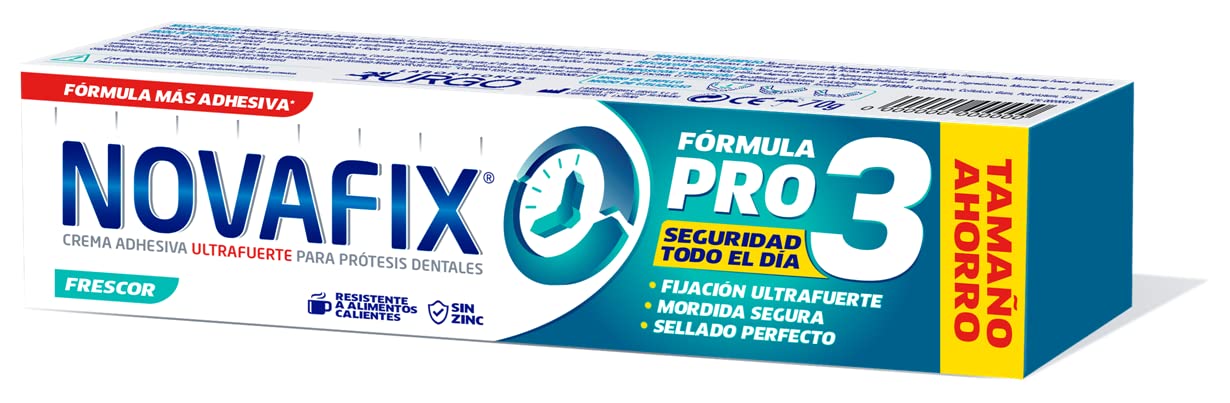 Novafix - Pro3 Frescor - False Dentures Adhesive Cream - 70 g