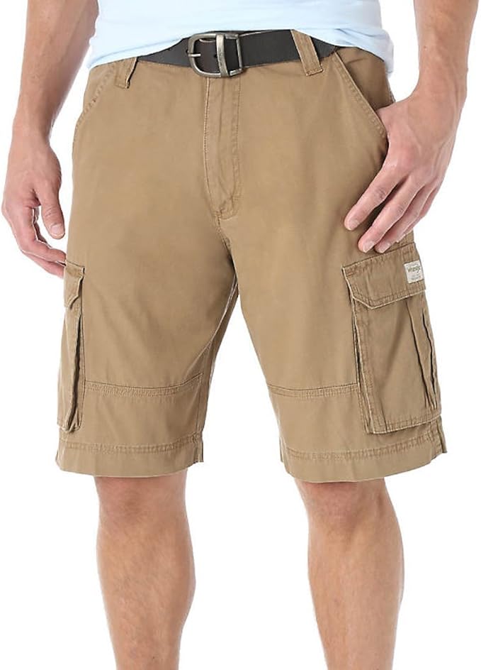 wrangler men's shorts with tech pocket