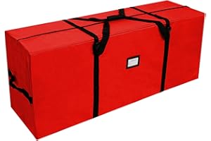 AerWo Christmas Tree Storage Bag 7.5 ft, Large Christmas Tree Storage Box, Christmas Storage Containers Fits Up to 7.5 Ft Artificial Trees Heavy Duty 600D Oxford Xmas Holiday Tree Bag with Dual Zipper