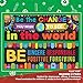 Sproutbrite Classroom Banner Decorations - Motivational & Inspirational Growth Mindset for Teachers and Students