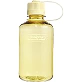 Nalgene Sustain Tritan BPA-Free Water Bottle Made with Material Derived from 50% Plastic Waste (using ISCC certified mass balance), 16 OZ, Narrow Mouth, Butter