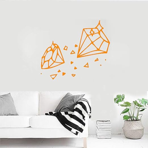 jiushizq Diamond Glass Jewelry Shop Etiqueta de la Pared ...