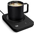 Coffee Mug Warmer, Smart Coffee Cup Warmer, Mug Warmer with 3 Temperature Settings, Coffee Mug Warmer with Auto Shut-Off, Candle Warmer Plate, Electric Beverage Warmer for Coffee, Tea, Milk (Black)