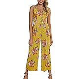 Hemlock Women Floral Print Jumpsuit V Neck Waist