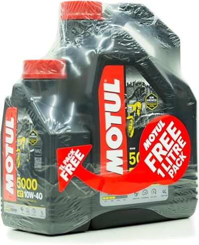 Motul 5000 4T 10W-40 HC-Tech 4 Litre Plus 1 Litre Free