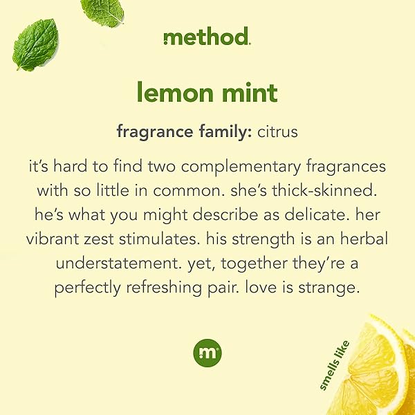 METHOD FOAMING HAND WASH, LEMON MINT, 10 OUNCE