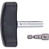 Slice Engineering 3D Printer Nozzle Torque Wrench 1.5 Nm, Nozzle Changer | 1.5 Nm Preset Torque Wrench, 7mm Nozzle Wrench for One Handed Hot End Nozzle Changes, Fits Mosquito Hotends, T-Handle
