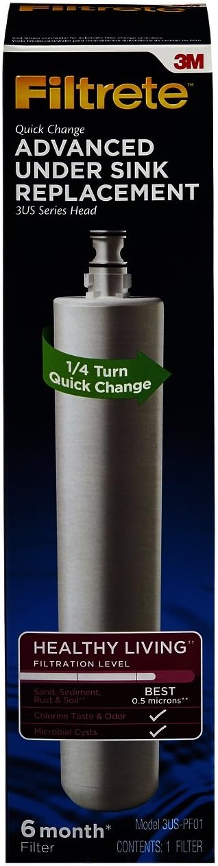 Filtrete Advanced Water Filtration Replacement Filter (3US-PF01) - Replacement Pitcher Water Filters - 