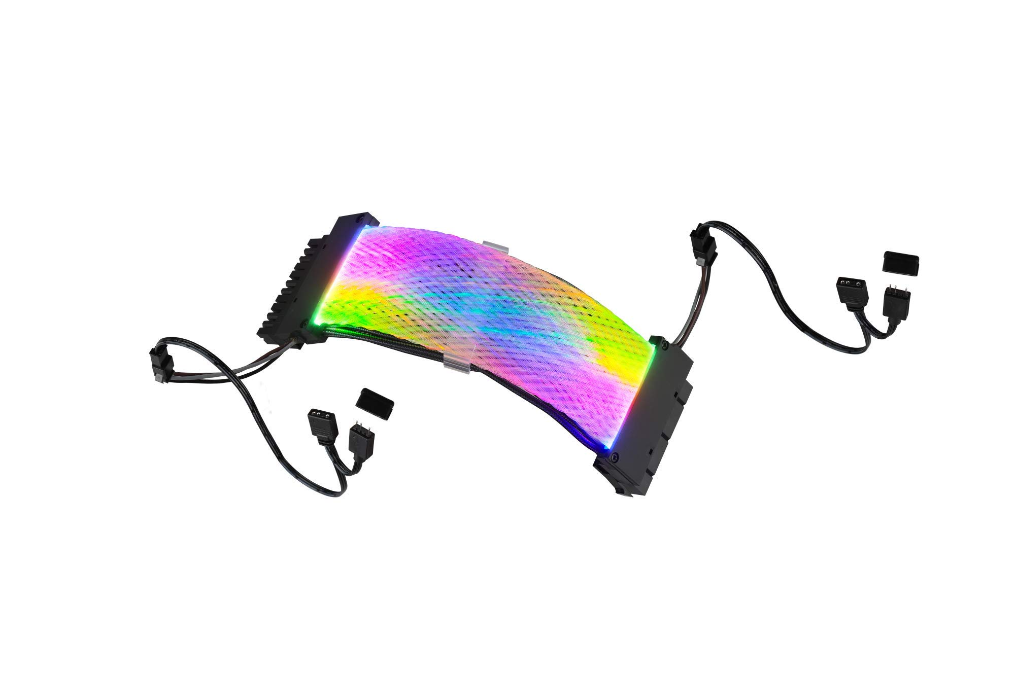 GELID SOLUTIONS Astra RGB 24-Pin - 24 RGB LEDs - Double-Sided RGB Lighting - ATX Motherboard Connector - Dimensions 200 x 20 x 50