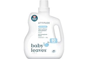 ATTITUDE Baby Laundry Fabric Softener Liquid, Made in Canada, Vegan and Naturally Derived Detergent, Plant Based, HE Washing 