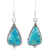925 Sterling Silver Earrings Genuine Gemstones Drop Dangles