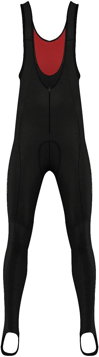 Sparx Mens Super Roubaix Cycling Bib Tight Winter Bicycling Thermal Bib Pants Padded: Clothing
