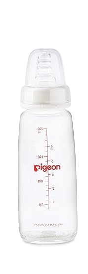 Pigeon SG Glass Feeding Bottle (Multi Color)