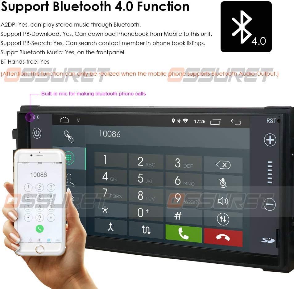 Android 10 Car Radio Stereo 7 Inch Touchscreen Video Player Car Stereo