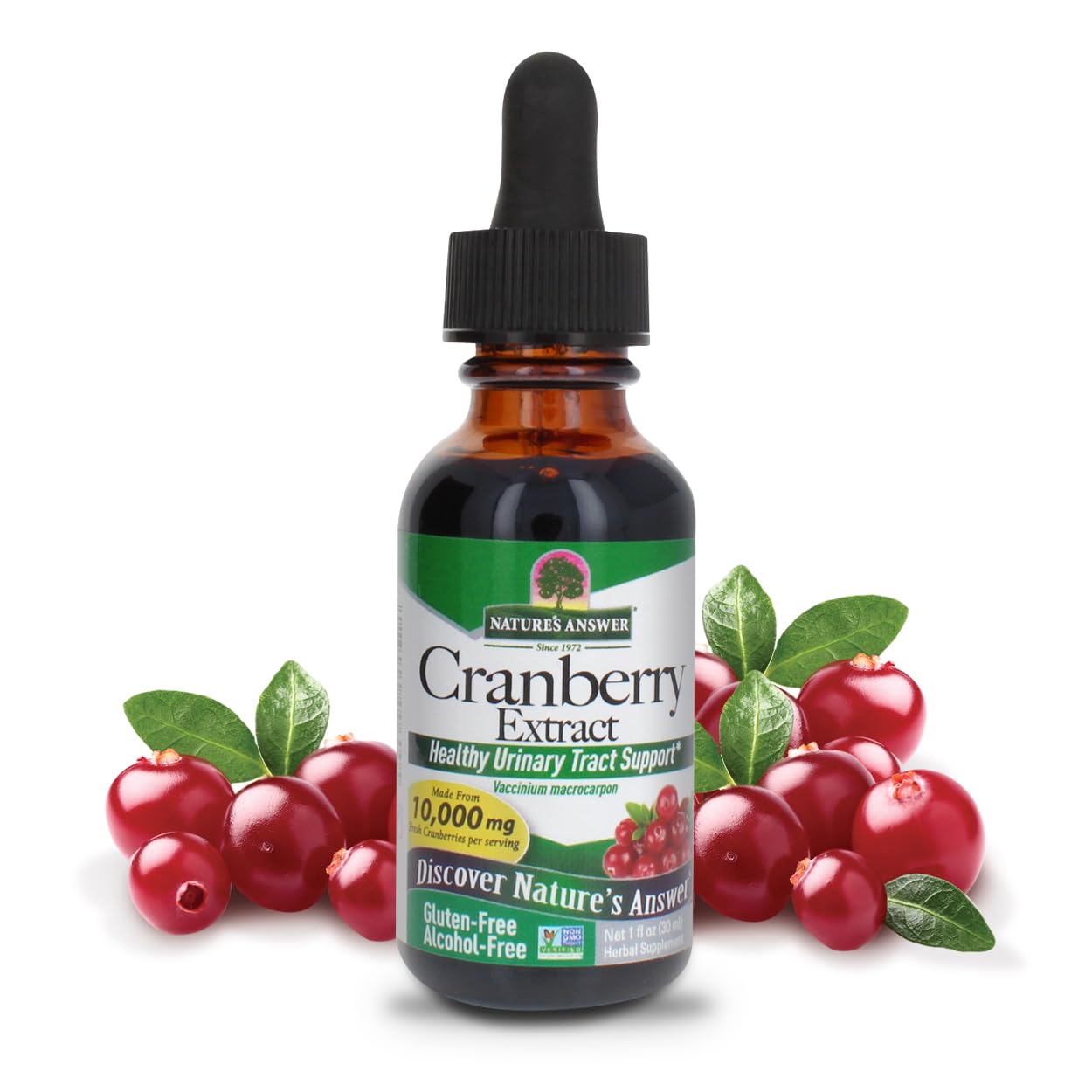 Nature's Answer - Cranberry - 30ml - Natural Herbal Extract - Supports Urinary Tract Health & Overall Well-Being