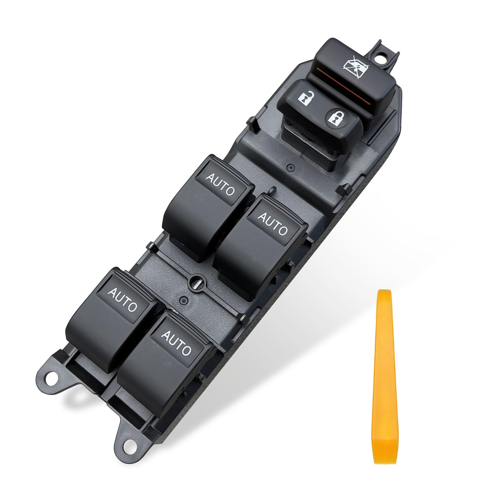 Photo 1 of BELGEMAY Upgraded Power Window Master Switch for 2007-2021 Toyota Tundra & Sequoia – White LED Backlit, Auto Up/Down All Windows, Plug-and-Play (Excludes 1794/Limited/Platinum) [84820-0R040]