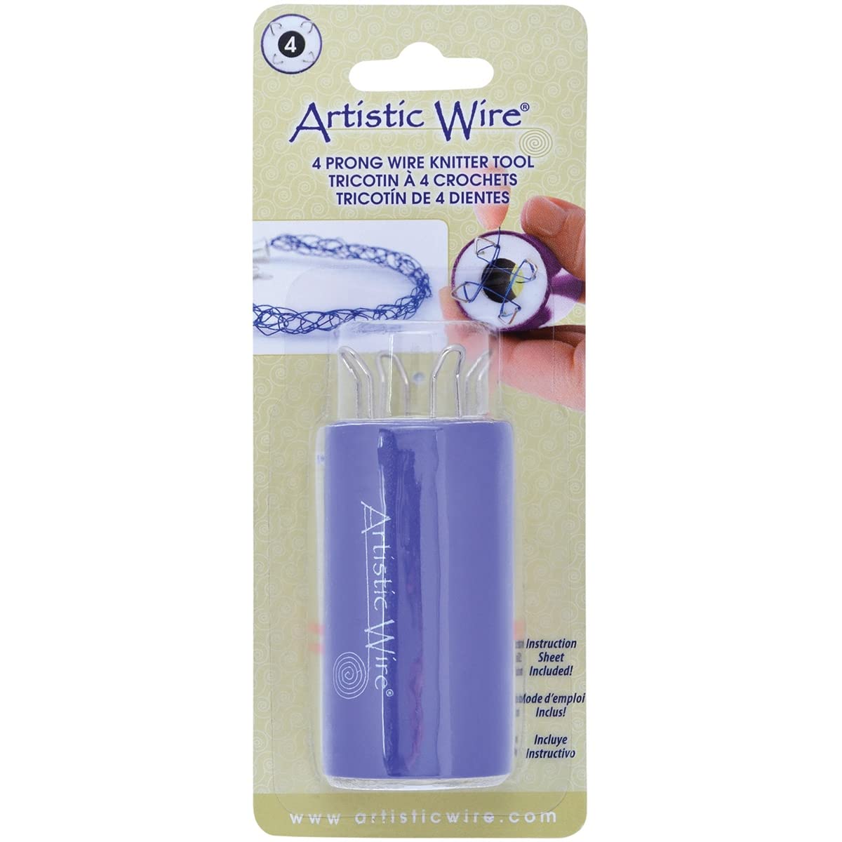 Beadalon Metal Artistic Wire Knitter Tool-4 Prong