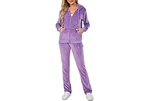 Aitmoask Velour Track Suits for Women Set Fall Sweatsuits 2 Piece