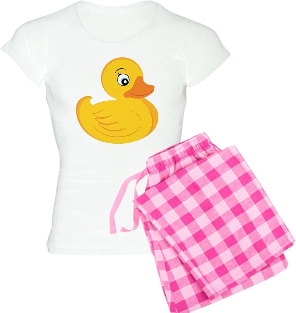 CafePress Rubber Ducky Womens Novelty Cotton Pajama Set, Comfortable PJ Sleepwear