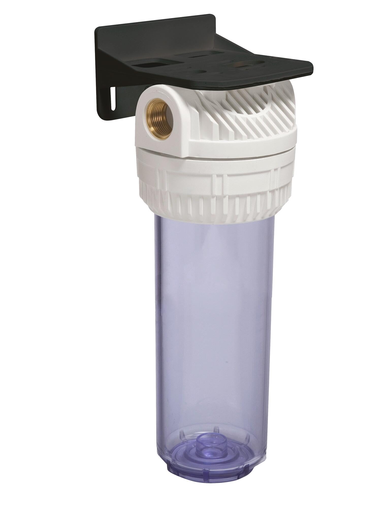 AQUAWATER 104754 Single Bare Filter Holder for Cartridge Standard Size 10 Inches