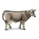 Safari Ltd. Brown Swiss Cow Figurine - Detailed