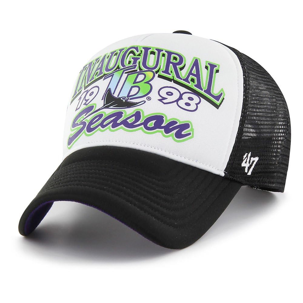 47 Brand Mesh Trucker Cap - Foam Champ Tampa Bay Rays White