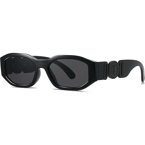 Amazon.com: Versace VE 4425U 536087 Shiny Black Plastic Irregular