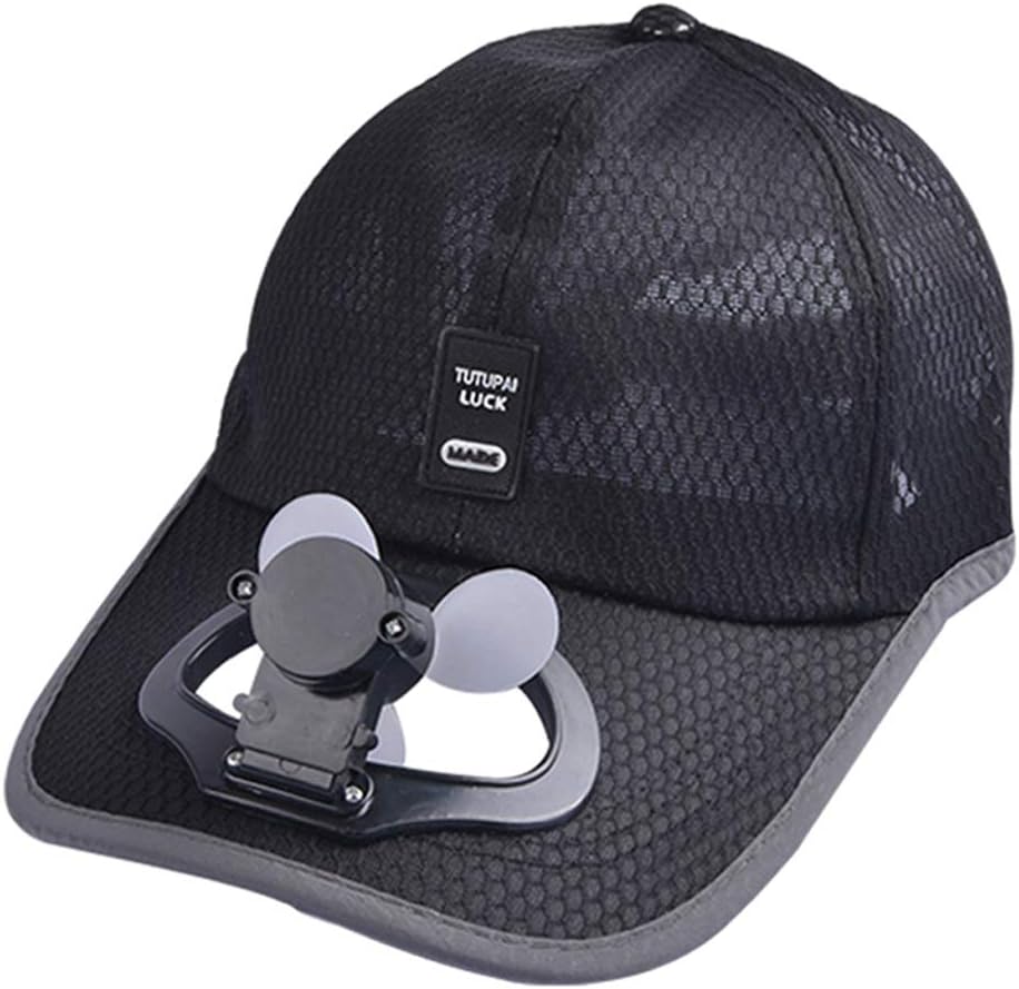 Unisex USB Charging Belt Fan Baseball Golf Hat Storage Belt Switch Fan Cap Sun hat Peaked Cap/Panel on The Cap Front Hat
