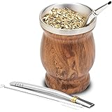 BALIBETOV Stainless Steel Double-Wall Mate Cup And Bombilla Set - Yerba Mate set Includes One Yerba Mate Cup, 2 Bombillas Mat
