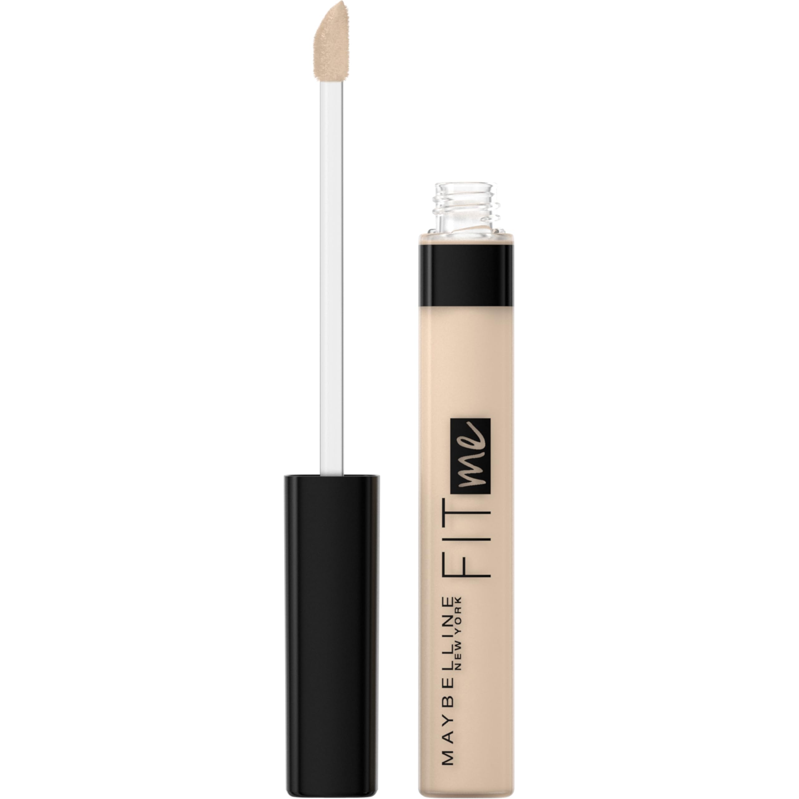 Maybelline Concealer, Fit Me! Full Coverage Concealer for Face, Oil Free, Delivers Even Complexion, Non-Comedogenic, Matte & Poreless Ultra Blendable, Shade: 03 Porcelain, 6.8 ml