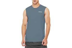 DEMOZU Men's Sleeveless Workout Swim Shirt Running Gym Athletic Muscle Tank Top Big and Tall