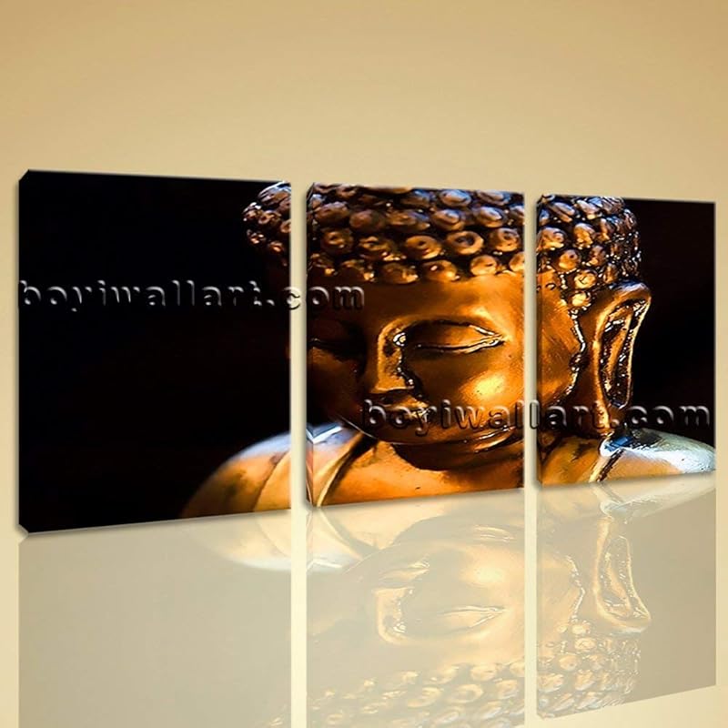 Large Buddha Face Wall Art Contemporary