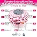 Abco Tech Water Resistant Wireless Bluetooth Shower Speaker with Suction Cup and Hands-Free Speakerphone, Pink Zebra