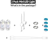 SROOS 2PCS Mini LED Lantern Torch Rechargeable Waterproof EDC Keychain 250LM view 8