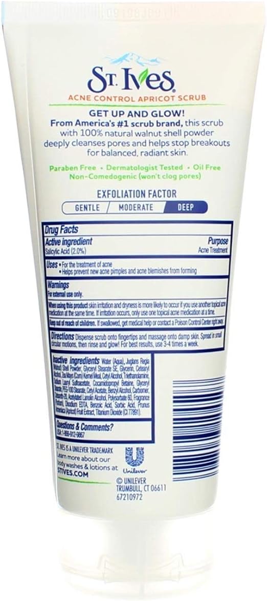 st ives medicated apricot scrub