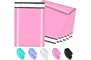 JollyTrip Poly Mailers 10x13 Inch 200 Pcs, Pink Shipping Bags, Mailing Envelopes with Self Seal Adhesive Strip, Waterproof and Tear-Proof Poly Bags for Non-Fragile Items