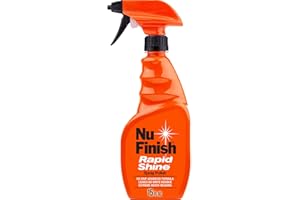 Nu Finish Rapid Shine Spray Polish, No Drip Advanced Cleaner Leaves No Residue, 15 Oz