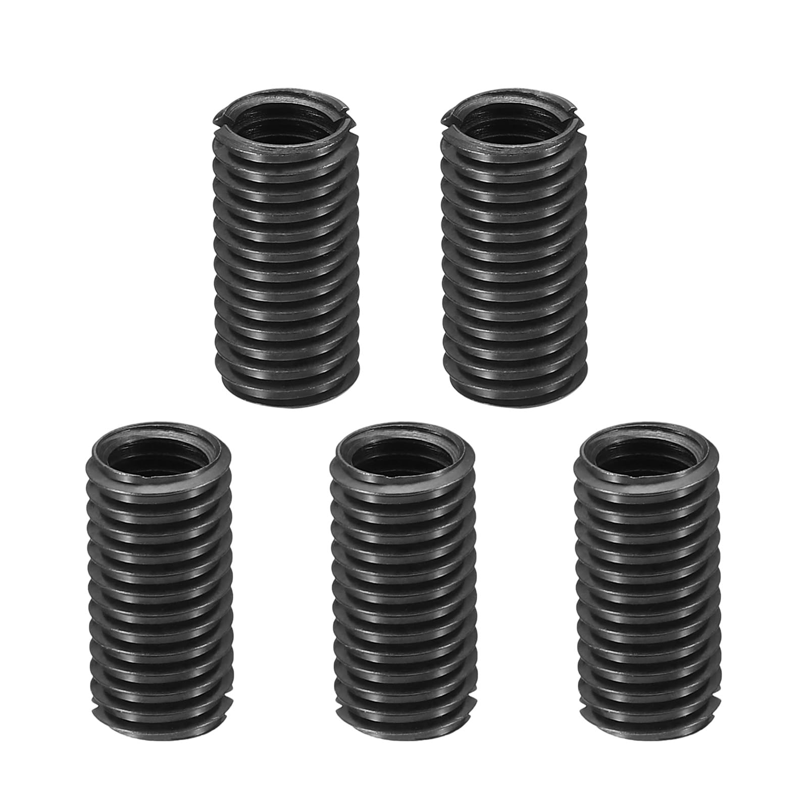 PATIKIL Grade 8.8 Carbon Steel Threaded Repair Insert Nut, 5pcs M8x1.25 Female to M10x1.5 Male Screw Sleeve Inserts Reducing Adapter Reducer 20mm