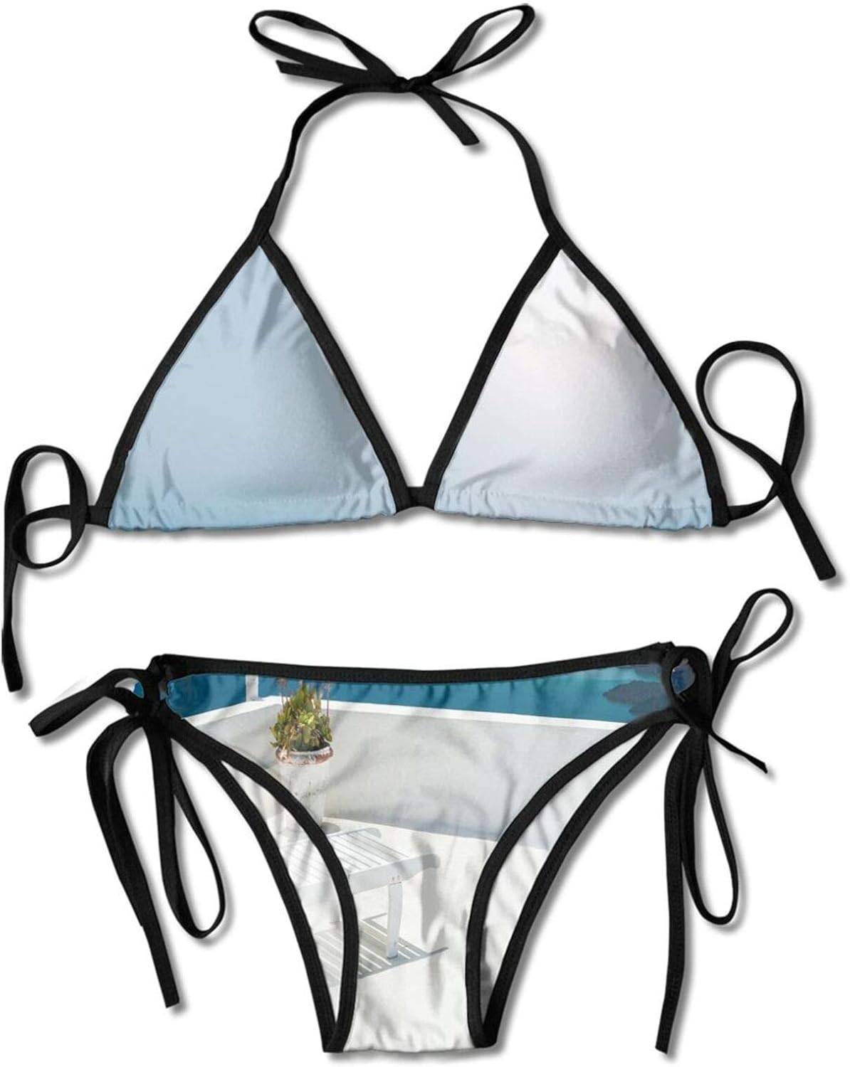 Sunbed On The Terrace White Architecture Santorini Island