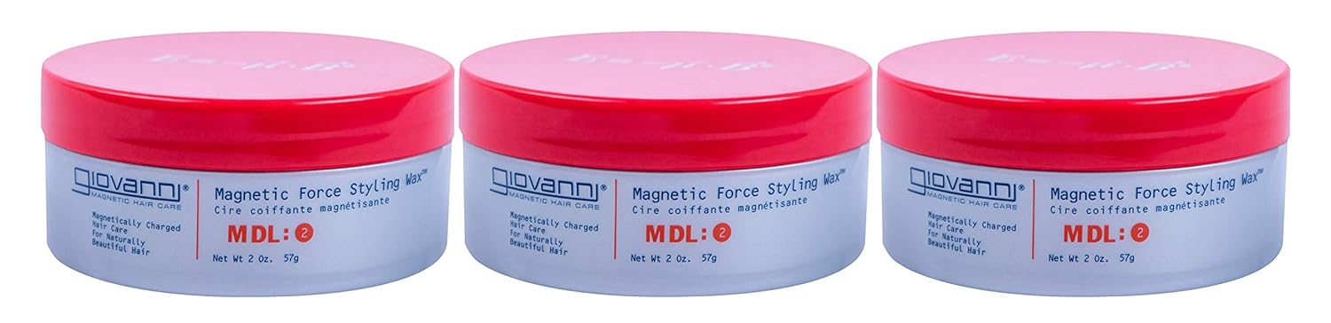 GIOVANNI Magnetic Force Styling Wax, 2 Oz - 3 Pack