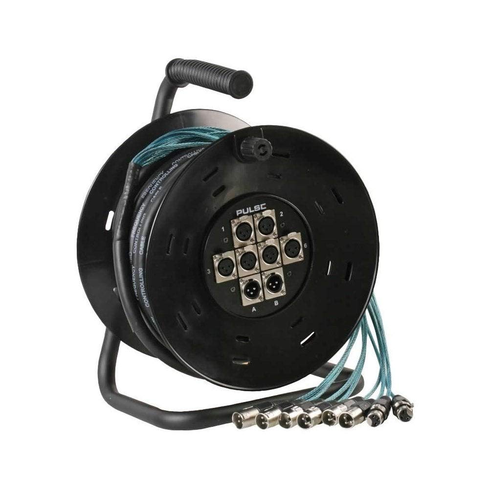 PULSE PLS00407 8 Way 6/2 XLR Multicore Drum Stage Box, 25m