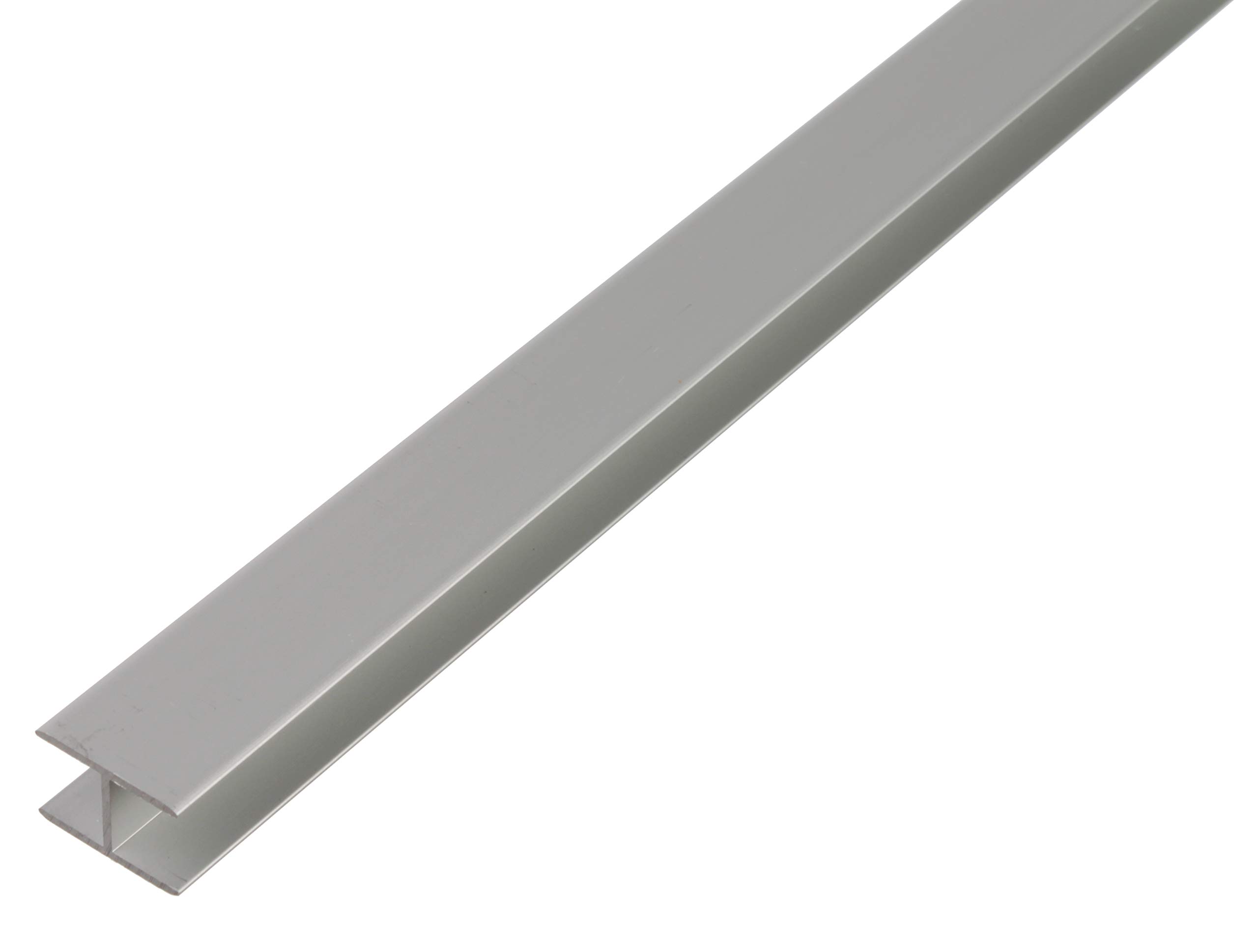 Alberts 030128 H-Profile Self-Clamping Aluminium Anodised Silver 1000 x 8.9 x 20 mm