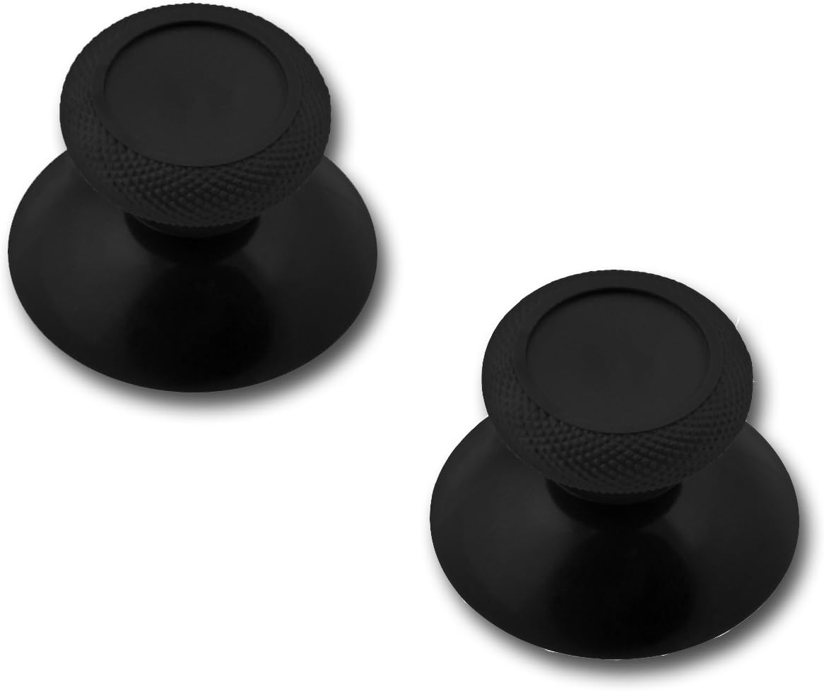 2x Xbox Thumbsticks for Xbox One Controllers (Fits PS4 Thumbsticks for Dualshock 4!) by OneSoul [Black]