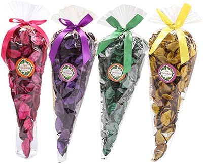 TooGet 4 Pcs Potpourri Bags Rose Jasmine Lavender Lemon 5.6 OZ