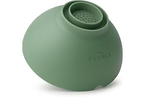 BUUBLE Ultimate Grease Drainer & Food Strainer (SAGE) Premium Heat-Resistant Colander for Bacon, Ground Beef, Pasta & Veggies; Fits Pans, Cans & Jars; Dishwasher Safe